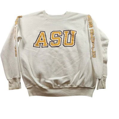 Vintage Arizona State Sun Devils 70s Crewneck Sweatshirt Spell Out Size Medium - Image 1 of 4