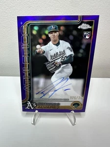 2025 Topps Chrome Armando Alvarez Purple Refractor Auto /299 RC Rookie - Picture 1 of 2
