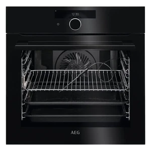 AEG BPK948330B Premium Built In Single Pyrolytic Electric Oven in Black U57594 - Picture 1 of 3