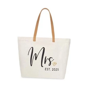 Mrs Bag Mrs Gifts 2025 Bride Gifts Bride Tote Bag Wedding Bridal Shower - Picture 1 of 7
