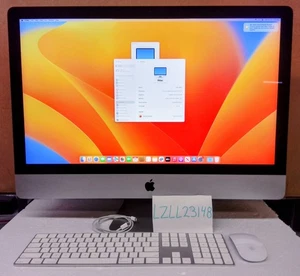 Apple iMac 27" Desktop 5K Retina Display i5-7600K 3.8GHz MNED2LL/A 2TB Fusion - Picture 1 of 8