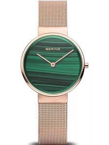 Orologio donna Bering quadrante verde 31 mm cristallo zaffiro 14531-368 - Foto 1 di 4