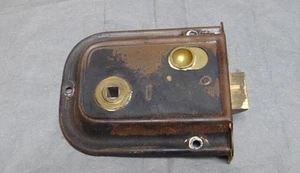 Tür Felgenschloss Riegel Messing und Stahl Antik 616D (VERSANDKOSTENFREI UK - Bild 1 von 3