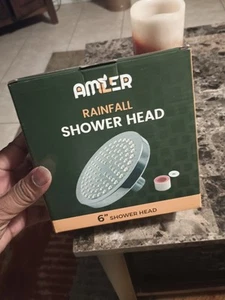 6 Inch Amler -Performance Rainshower Showerhead - Chrome - Picture 1 of 2