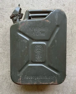 Vintage German Ww2 Kraftstoff 5 Liter Jerry Can Feuergefahrlich - Picture 1 of 19