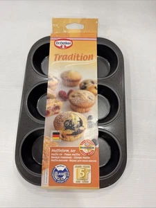 Dr. Oetker - Tradition 6er Muffin-Backform 1483 Muffin- Form Backblech 19x28x3cm - Bild 1 von 3