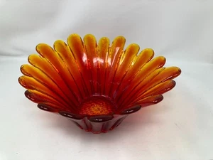 Vintage Blenko Amberina Gänseblümchen Sonnenblumenschale - Bild 1 von 9