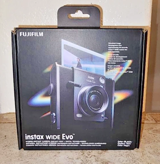 Гибридная мгновенная камера FujiFilm Instax Wide EVO новая в коробке с мгновенной печатью - Изображение 1 из 1