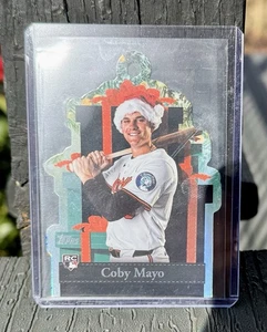 2025 Topps Holiday Coby Mayo Die-Cut Present Ornament (RC) - Bild 1 von 2
