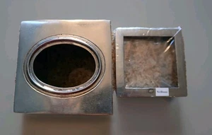 Caja de pañuelos cuadrada colección Delta Velum peltre - Imagen 1 de 8