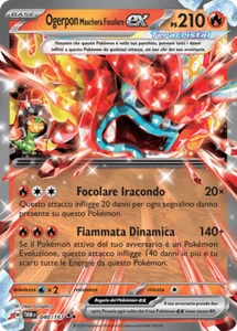 Pokemon TCG GCC Ogerpon Maschera Focolare ex 0403/167 ITA Crepuscolo Mascherato - Imagen 1 de 1