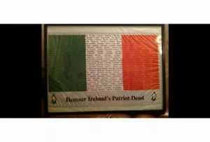 More details for irish republican flag roll of honour celtic ira long kesh rare lily ireland eire
