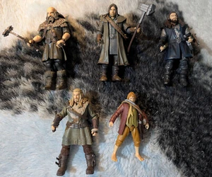 The Hobbit an Unexpected Journey 3.5" Action Figure Collector Set 5 Figures 2012 - Picture 1 of 7