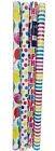 4 x 3M Rolls Unisex Happy Birthday Multicoloured Gift Wrap Wrapping Paper 