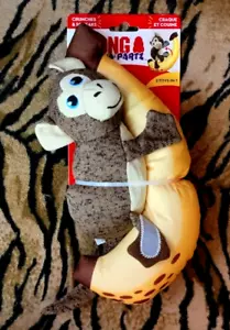Kong Dog Pull Aparts Monkey Banana Crunches Squeaks New! - Picture 1 of 2