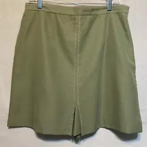 Izod pantaloncino donna taglia 14 bianco salvia punto medio spacco golf tennis pickleball - Foto 1 di 8