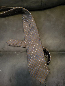 Brown & Blue Plaid Checkered Neck Tie by Brooks Brothers - Picture 1 of 3