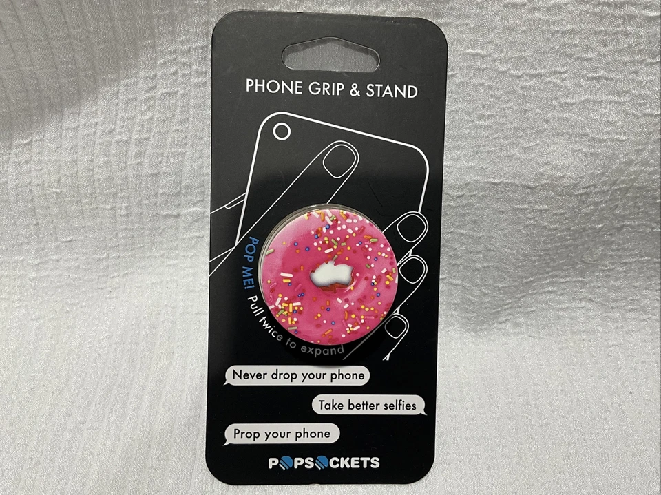 PopSockets Pink Donut Collapsible Grip & Stand for Phones and Tablets - Image 1 of 4