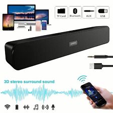 Dual Speaker Bluetooth 5.0 Surround Sound Bar System Subwoofer TV Home Theater