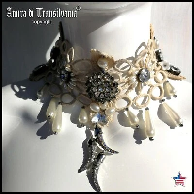 joyería mujer gargantilla collar collar collar moda accesorios conjunto collar bordado Foto 1 de 4