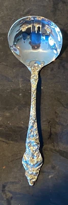 REED & BARTON LES SIX FLEURS STERLING SILVER 1 GRAVY LADLE NOT MONOGRAMMED PAT. - Image 1 of 3