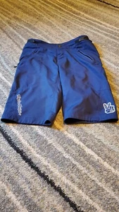 Troy Lee Designs Shorts Mens 30 Blue Skyline Cycling Shorts Pockets Polyester - Picture 1 of 8