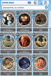 Pick Any One Topps Disney Collect Pixar Prime - Serie 4 carte super rare - Foto 1 di 7