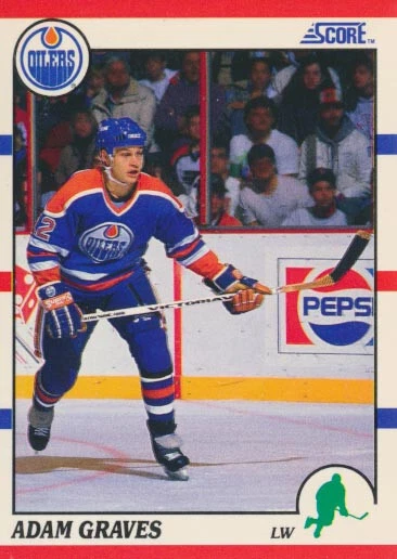 1990-91 Score #163 ADAM GRAVES - RC Rookie Card - Edmonton Oilers - Bild 1 von 1