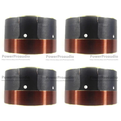 2 pares (4 piezas) 76,2 mm blanco aluminio bajo bobina de voz cobre puro cable redondo 8 ohmios  Foto 1 de 4