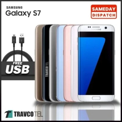 Samsung Galaxy S7 SM-G930F 32GB Unlocked Various Colours Grade A Very Good - Image 1 of 4