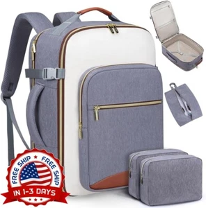 Mochila Bolsa De Cabina Viaje Equipaje Mano Para Portátil Mujer Hombre NUEVO US - Picture 1 of 8