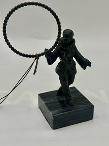 Escultura de Bronce Francesa Colección Hummelwerk Por J.B Hirsch Payaso Art Deco - Imagen 1 de 14