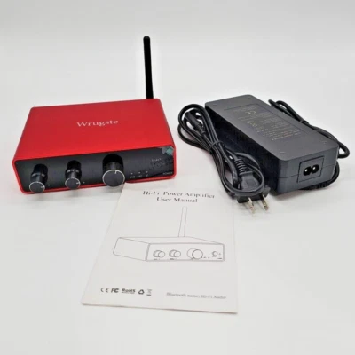 Wrugste Hi-Fi Audio Amplifier Bluetooth 5.0 Stereo Audio 2 Channel Receiver 100w - Image 1 of 4