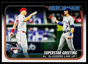 Superstar Gruß (Bobby Witt Jr./Mike Trout) 2024 Topps #413 - Bild 1 von 2