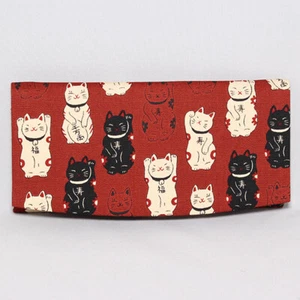 Billetera Maneki Neko Beckoning Gato Roja HECHA EN JAPÓN TB2725 - Imagen 1 de 3