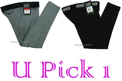 Nike Base Layer Tight Legging Girls Youth Victory Capri Swoosh Sports Athletic - Image 1 of 3