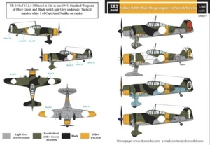 sd48017/ S.B.S. model - Decals - Fokker D.XXI – Finnish Service – 1:48 - Picture 1 of 1