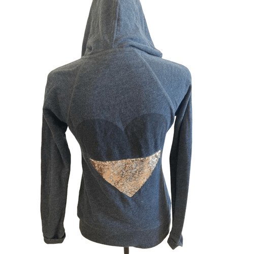 UNDERCOVER Discontinued Victoria’s Secret Hoodie Embellished Pink Sequins Preppy Bling Femi