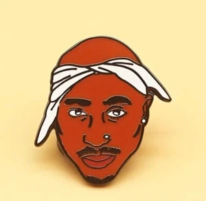 Music enamel pin - Tupac Shakur - Australian Stock - Free Au Post - Picture 1 of 3
