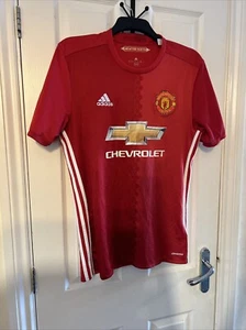 Adidas Manchester United 2016/17 Pogba 6 Home Shirt, Size M, Red, Good Cond - Picture 1 of 12