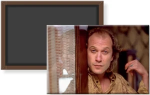 Imán de nevera Silence of the Lambs Buffalo Bill 2 x 3 escena de puerta delantera Clarice - Imagen 1 de 4