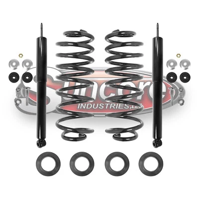 1992-2002 Ford Crown Victoria Rear Suspension Coil Springs & Shocks Kit Foto 1 de 4
