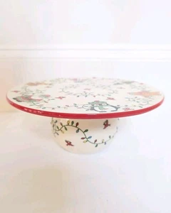 Temp-tations Winter Whimsy Kuchenteller Sonderedition Keramik Weihnachten - Bild 1 von 7