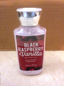 Loción corporal Bath & Body Works BLACK FRAMBUESA VAINILLA 8 OZ RARA ORIGINAL NUEVA - Imagen 1 de 6