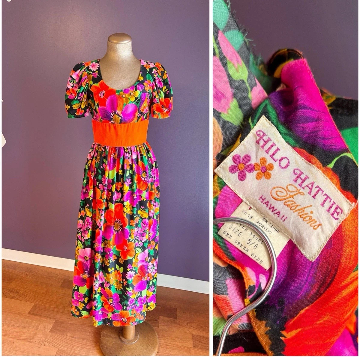 HILO HATTIE フラダンス サイズ8 ヴィンテージ manaola HILO HATTIE