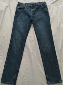 MEN ABERCROMBIE & FITCH SKINNY STRETCH DENIM MEDIUM BLUE JEANS 30 x 31 - Picture 1 of 14
