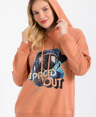 Mujer Talla M CASCO ESPACIADO NASA Gráfico Malva Sudadera con Capucha Sudadera Boutique Foto 1 de 4