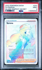 PSA 9 SERENA 207/195 FULL ART SECRET SILVER TEMPEST POKEMON 😍 - Picture 1 of 2