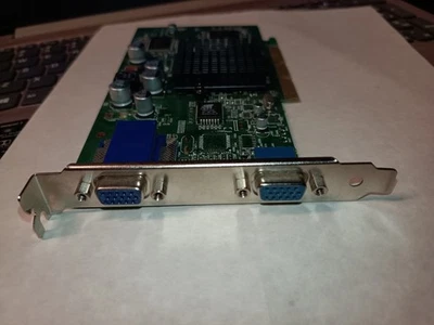 NVIDIA AGP Video Card 10004385 Rev A  2 Monitor Astron Hynix P70 - Image 1 of 4