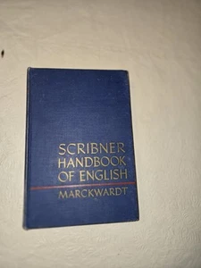 Scribner Handbook Of English 1940 By Albert Henry Marckwardt Hardcover - Picture 1 of 5